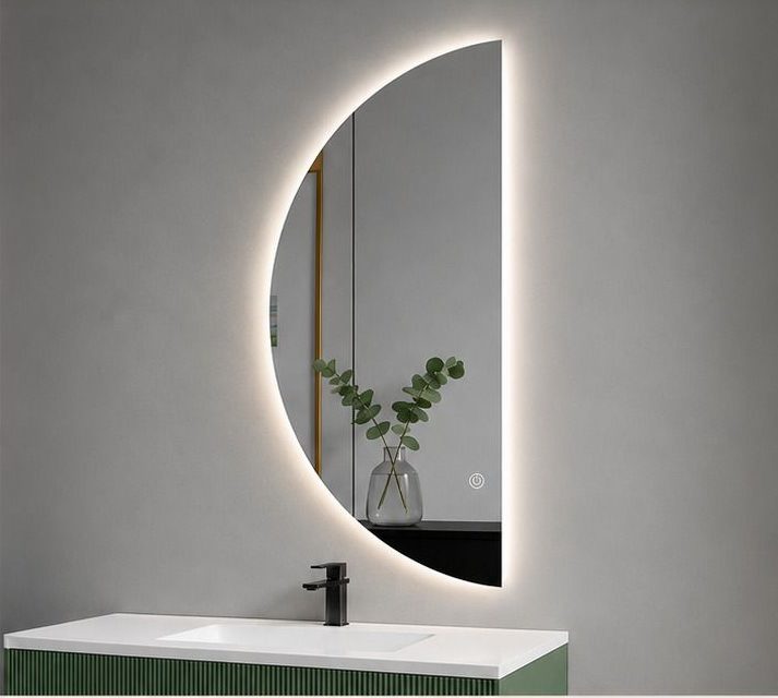 Archea — Miroir LED demi-lune 120 × 170 cm