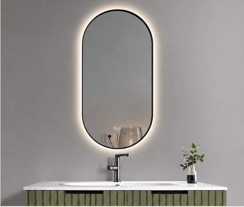 Ovalis — Miroir LED ovale premium