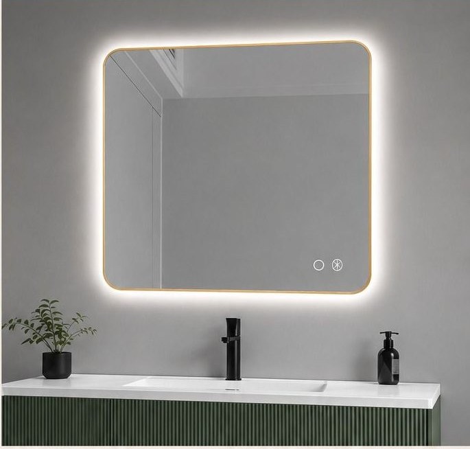Quartz — Miroir LED rectangulaire 50 × 70 cm